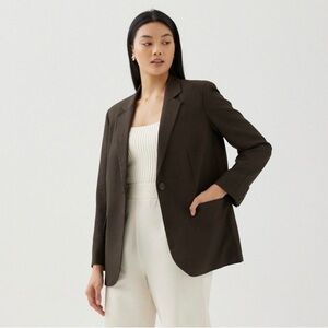 Love Bonito Carmie Oversized Blazer Cocoa brown size 2